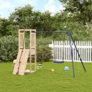 Kids Outdoor Playset Toddlers Climbing Wall Swing Playground Activity Centre