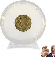 Coin Collection Box - Acrylic Coin Holders for Collectors,Transparent Storage Organizer, Dollar Protection Cases for Desktop Cabinet Bookshelf