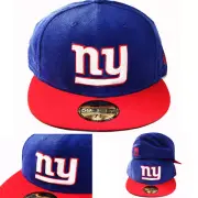 New Era NFL New York Giants 5950 Blue Fitted Hat 2Tone Corduroy Team Classic Cap
