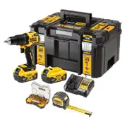 DeWALT 18V XR 5.0Ah Li-ion Brushless Compact Hammer Drill Driver Kit DCZ100P2KT-XE