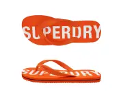 Superdry Code Essential Flip Flop Mens Shoes Thongs Slip On Classic Summer Style - Orange