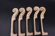Hand-Carved 3pcs 4/4 Flame Maple Violin neck with Ebony Fretboard