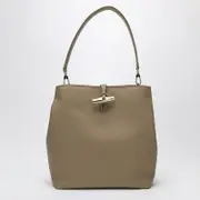 [Longchamp] M Le Roseau Hobo Bag In Root Colour One size Brown
