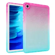 For Samsung Tab A7 2020 10.4 inch/T500/T505 Little Fat Girl Gradient Glitter Shell Pink Gradient