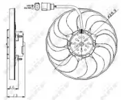 Fits Audi A3 2003-2013 1.6 1.9 TDi 2.0 3.2 Engine Cooling Fan AST