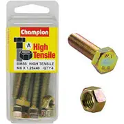 Champion High Tensile Bolts and Nuts BM55, M8x1.25 x 40mm