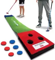 Portable Kids Golf Pong Putting Game Set – Indoor & Outdoor Mini Golf Game for K
