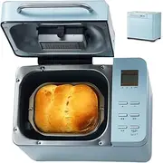 Mini Electric Bread Maker, 710W Yogurt Cake Bread Toast Baking Machine with Not Stick Pan, Tempe Control, 15H Delay Timer, 19 Preset Menus, Fully Automatic Nut Spreading, for Home Restaurant