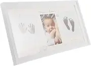 TOYANDONA Hand and Foot Print Photo Frame Photo Frames Picture Frames Ink Pad for Footprint Ink Pad for Handprint Footprint Ornament Kit Footprint Picture Frame Glass