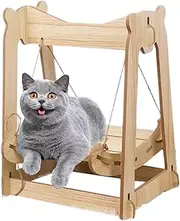 Wooden Cat Hammock Swing | Pet Resting Bed,Cat Hammock Bed Pet Resting Bed Furniture Suitable for Puppy Bunny and Small Pets