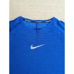 全新 NIKE RUNNING DRI FIT 女生寶藍色長袖運動T-SHIRT 慢跑衣 防曬單車衣 M號 半價五折出清