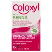 Coloxyl With Senna 30 Tablets