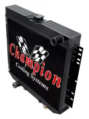 DR 3 Row Black Finish Radiator Lowhose Driver 20"-1970 Mercury Cougar XR7 (for: Ford)