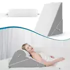 Bed Wedge Pillow Removable Comfortable Backrest Pillow for Snoring Bed Sofa