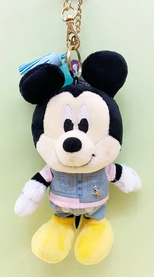 【震撼精品百貨】Micky Mouse_米奇/米妮 ~絨毛吊飾~牛仔穿衣服#00289