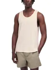 Madewell NQ436 Bellas Artes Cotton Blend Textured Knit Tank