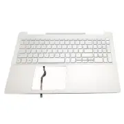New Palmrest Keyboard w/Backlit Silver For Dell Inspiron 15 7591 0PJ1JN PJ1JN US