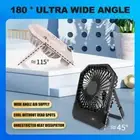 3 Speed Foldable Desk Fan Rechargeable 2600mah Fan with Digital Display USB Fan