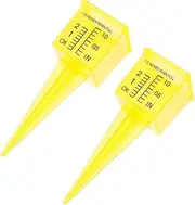 Kisangel Farm Rain Gauge for Use Outdoor Rain Gauge Large Scale Cup 2 Pack