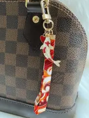 Japan Maneki Neko Lucky cat Koi Fish Wristlet Strap keychain bag charm kawaii