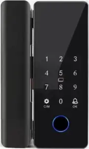 Leadwaytek Smart Lock No Drill Tuya Smart Lock for Alumimium Frame & Glass Do...