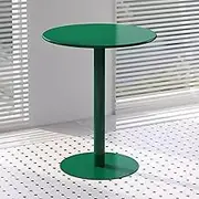 Round Cocktail Table, Metal Bar Height Table for Events or Home Use, Green Bistro Pub Table Coffee Drink Table, Indoor Outdoor Side/end Tables Counter Table