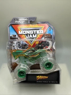 Monster Jam Truck DRAGON 1:64 2024 Series 37 RARE Ghost Crew CHASE