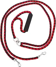 Happyyami 1pc Pet Leash Handles Dog Leash Connector Chain for Dogs Large with Handle Cord for Large Dogs Bark for Large Collar Leash Chain Head Harness Puppy Dog Rope Chihuahua Hook Black