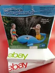 Spray N Splash and Play Water Sprinkler Pal Inflatable Whale Etna Outdoor Play
