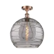 Innovations Lighting 516-1C-17-14 Athens Semi-Flush Athens Deco - Copper