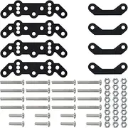 HobbyMarking Aluminum Front & Rear Axle Heighten Shock Damper Mount Set for Tamiya Super Clod Buster/Bullhead/ClodBuster 1/10 RC Truck Car Upgrade Parts
