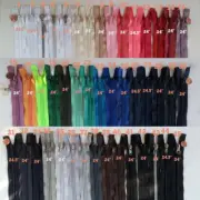 Open End Nylon Or Molded Plastic #5 Jacket Zippers 24" Separating Zipper J24
