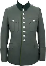 [militaryharbor] WW2 WWII German Heer M27 Officer panzergrenadier Gabardine Piped Service Tunic Jacket I