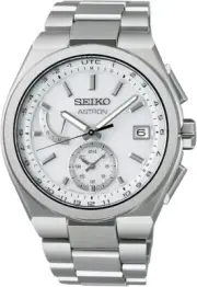 Seiko Astron Nexstar SBXY085 Solar World Time White Titanium Men's Watch New