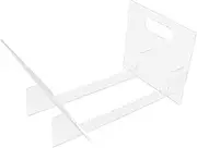 BESTYASH Vinyl Record Display Stand Detachable Clear Acrylic Holder for Vinyl Records Photo Albums and Books and Stable Organizer for Home and Office Decor