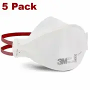 3M 1870+ N95 Particulate Respirator Surgical Mask NIOSH Approved Pack of 5 Masks