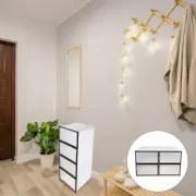 4 Pcs Shoe Box Storage Case Male Plastic Shoes Boxes Transparent