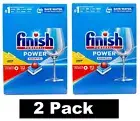 2 x FINISH PK112 POWERBALL POWER ESSENTIAL DISHWASHER TABLETS LEMON SPARKLE NEW