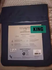 Koolaburra by UGG KING Size Oasis cooling Technology Sheet Set, Stone Blue NWT