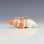 NATIVE AMERICAN ZUNI WONDERSTONE BADGER FETISH BY LELAND BOONE & DAPHNE QUAM