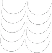 [JEWEDECO] 10 Pairs Stainless Steel Bra Underwire Replacement Bra Support Rings Underwear