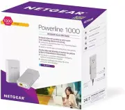 Netgear PL1010-100PAS PowerLINE 1000 Mbps, 1 Gigabit Port Network Adapter