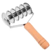 Lattice Cutter Pastry Tool Wooden-handled Face Roller Travel Chef Tools Baking