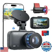 Dash Cam Front and Rear, 4K Dual Dash Cam with CPL Filter, Dash Camera for Ca