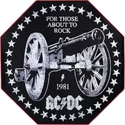 AC/DC - Non-Slip Gamer Floor Mat for Gaming Chairs and Office Chairs - 39 inch x 39 inch