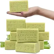 [Australian Botanical Soap] 8 x 200g Natural Triple Milled Soap Bar Pack (Lemongrass & Lemon Myrtle)