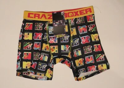 CRAZY BOXER MTV BOXER BRIEF MEN’S UNDERWEAR RED SIZE M