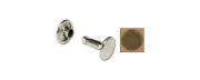 Tandy Leather Double Cap Rivets Medium Antique Brass Plate 100/pk 1373-15