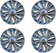 4PCS 19 Inch Hub Cap Compatible for Tesla Model Y Wheel Caps Automobile Replacemen Hubcap Full Rim Cover Accessories 2018-2024(Gun Grey)
