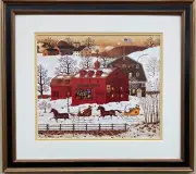 Charles Wysocki "Family Racers" New CUSTOM FRAMED Art Americana